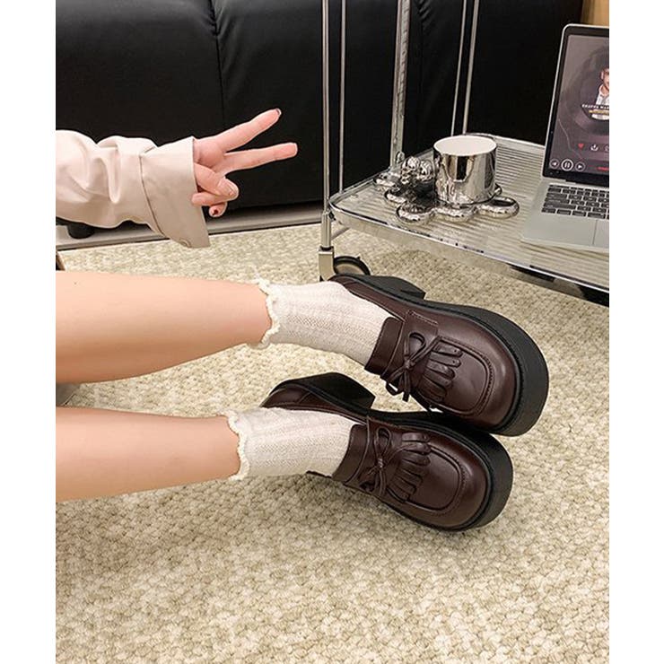 タッセル厚底ローファー ボリュームソール | Miniministore | 詳細画像15 