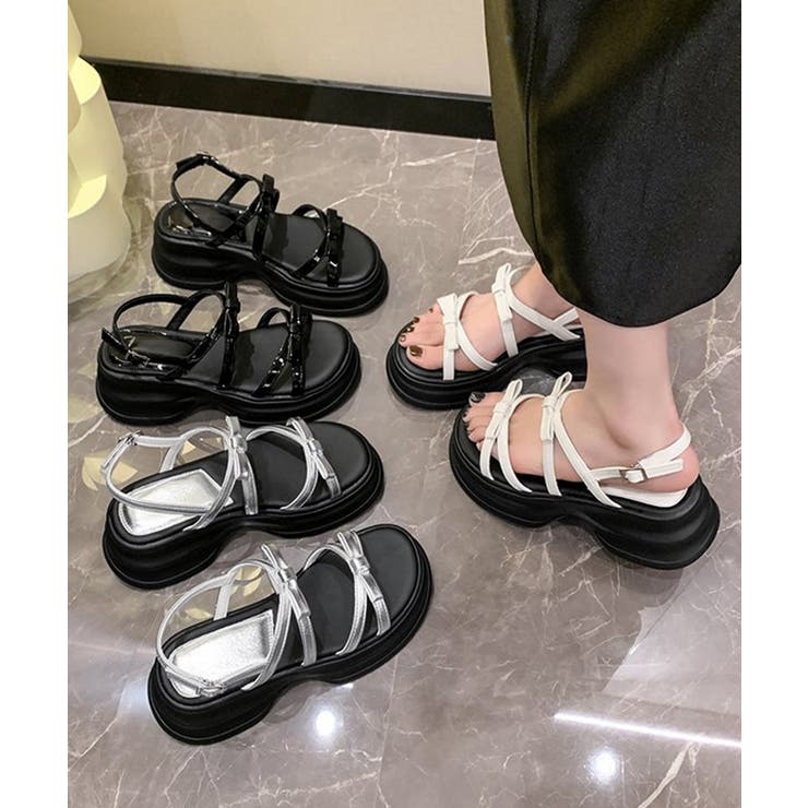 厚底サンダル レディースリボンサンダル夏 | Miniministore | 詳細画像14 