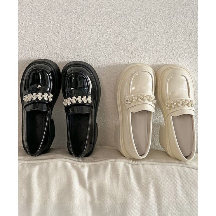 パールビジュー厚底ローファー フェミニン | Miniministore | 詳細画像18 