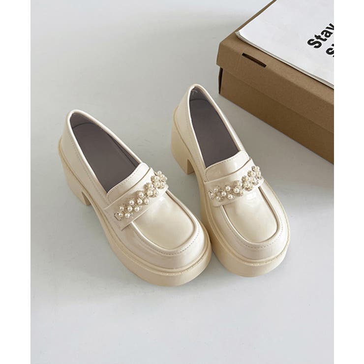 パールビジュー厚底ローファー フェミニン | Miniministore | 詳細画像20 