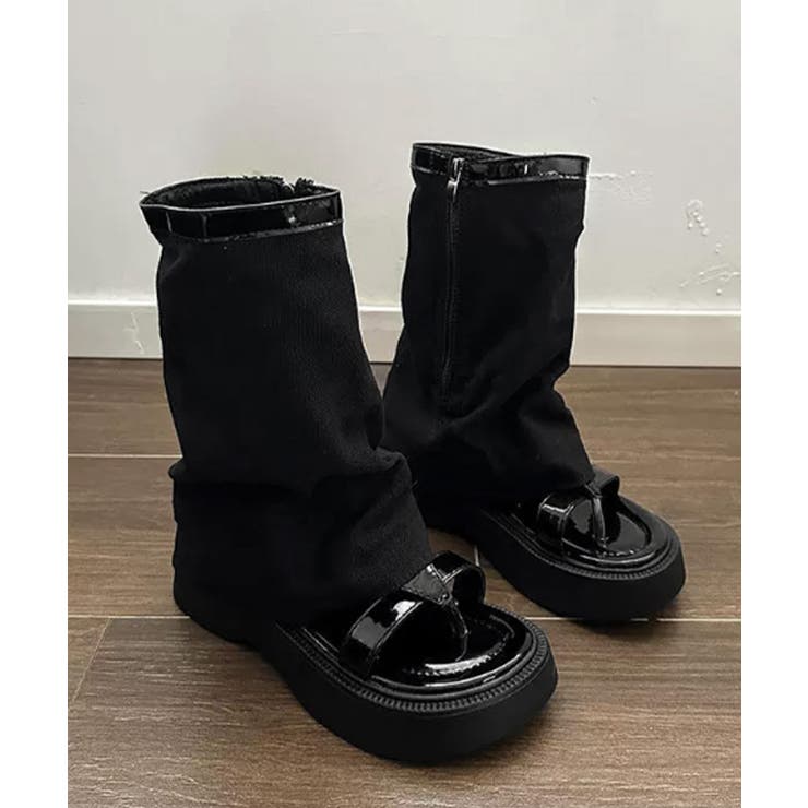 レッグウォーマーサンダル厚底サンダル美脚 | Miniministore | 詳細画像18 