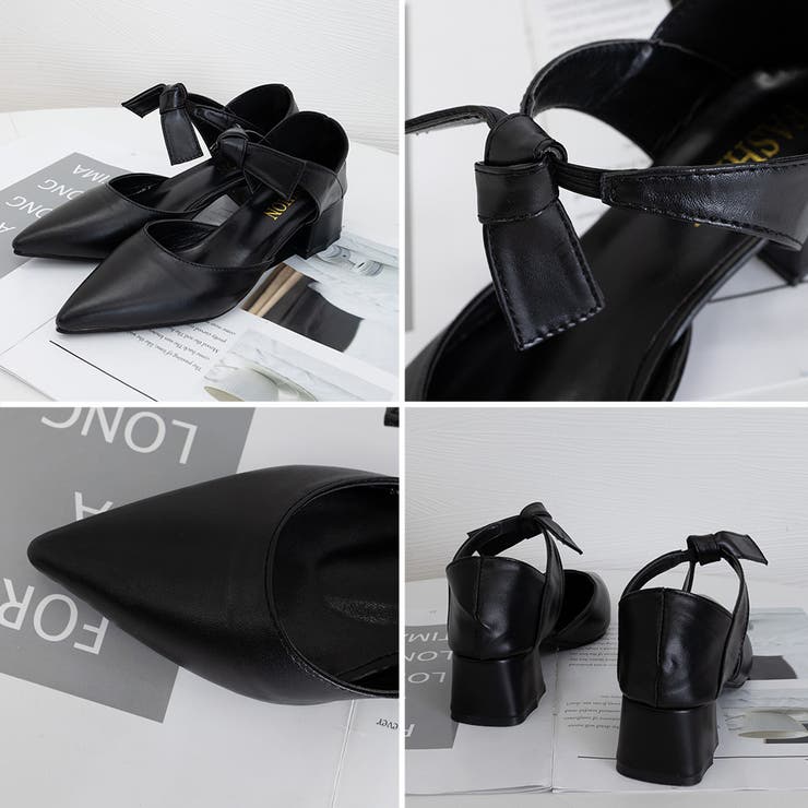 パンプス 痛くない リボンパンプスヒール | Miniministore | 詳細画像29 