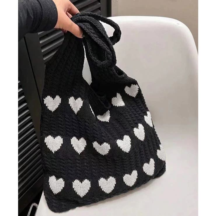 ニットバッグ 大容量トートバッグ肩掛け鞄 | Miniministore | 詳細画像10 