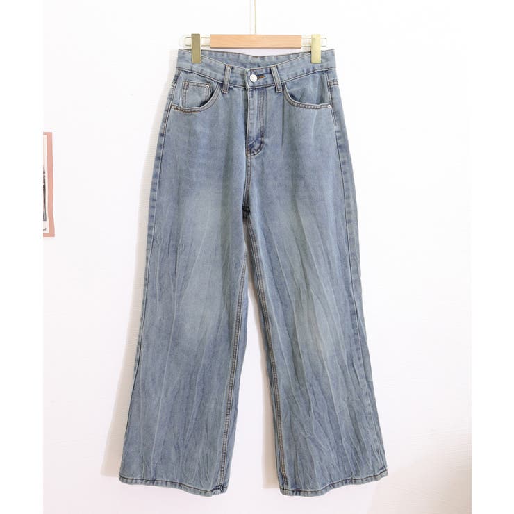 ワイドデニムパンツ ハイウエストジーンズ | Miniministore | 詳細画像13 