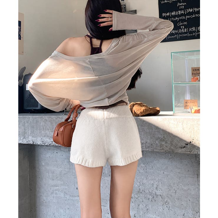 ショートニットパンツ 暖かい短パン 春秋 | Miniministore | 詳細画像10 