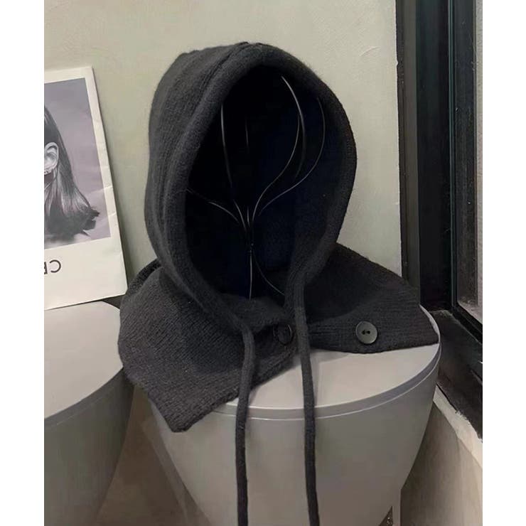 フード付きニットマフラー韓国風バラクラバ | Miniministore | 詳細画像11 