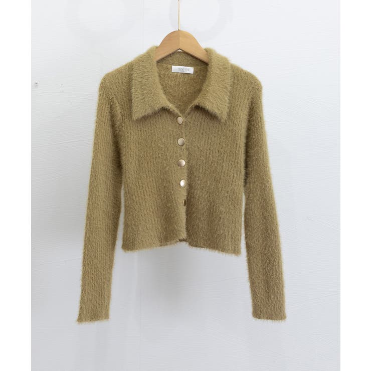 シャギーカーディガンゴールドボタン韓国風 | Miniministore | 詳細画像15 