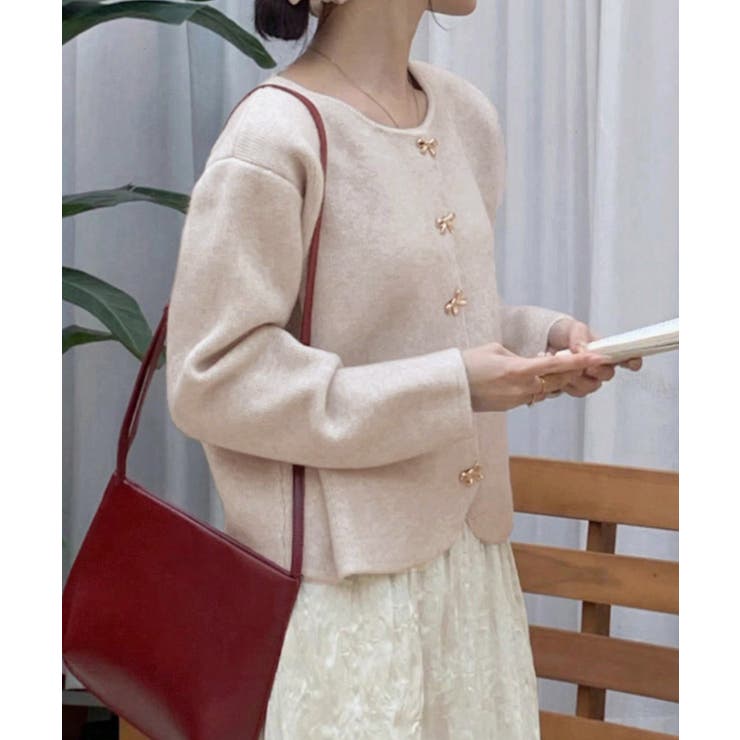 金ボタンニットカーディガン 秋冬 韓国風 | Miniministore | 詳細画像7 