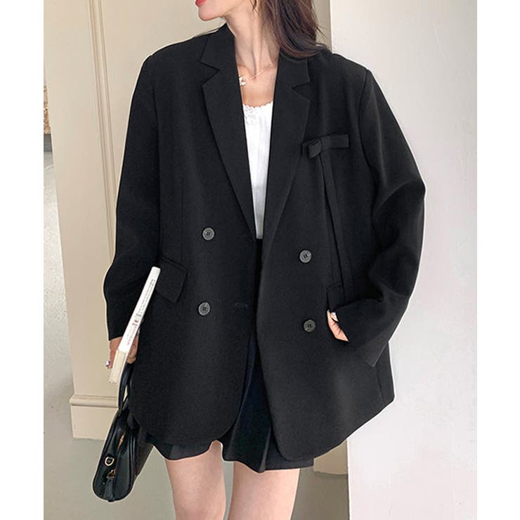 ダブルボタンテーラードジャケットアウター | Miniministore | 詳細画像12 