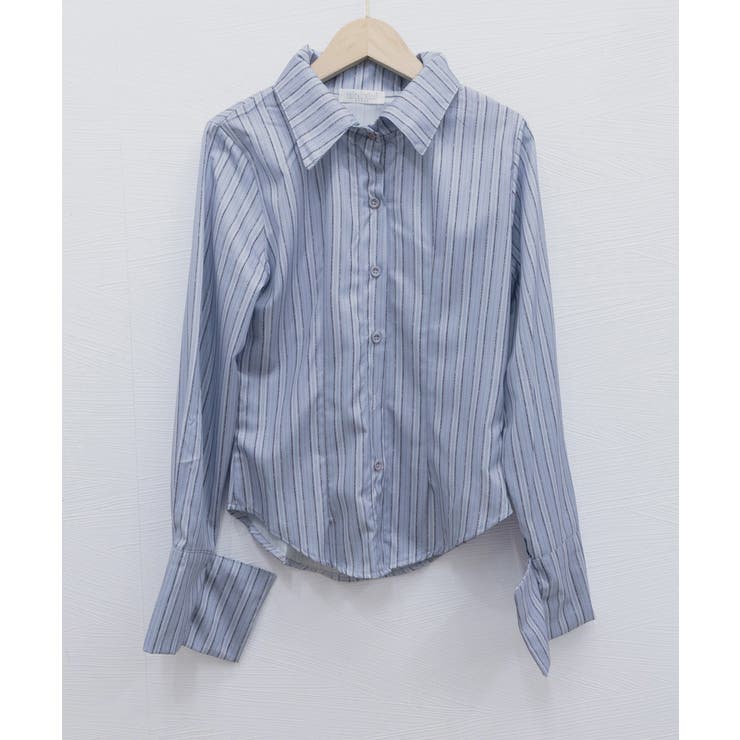 きれいめ襟付き ストライプ柄 長袖シャツ | Miniministore | 詳細画像17 