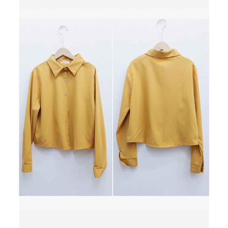 フロントボタン カラーショート丈シャツ | Miniministore | 詳細画像22 