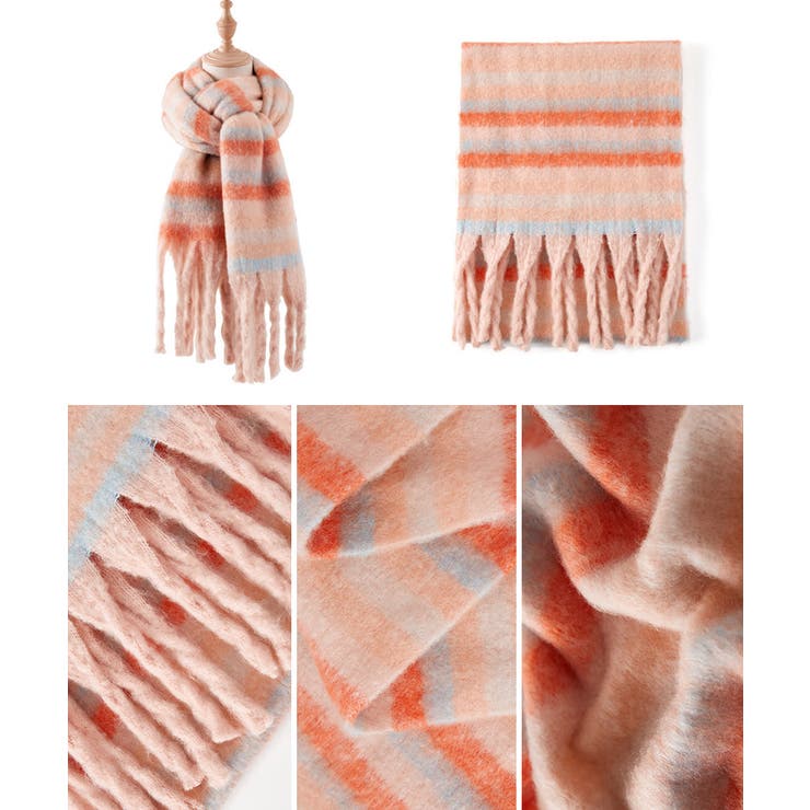 ボリュームマフラー大判 ふわふわマフラー | Miniministore | 詳細画像10 