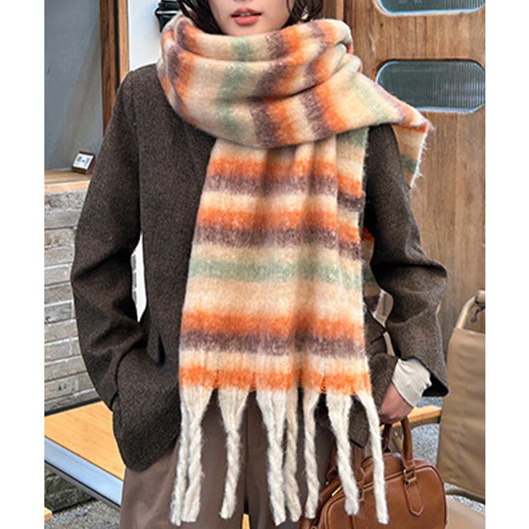 ボリュームマフラー大判 ふわふわマフラー | Miniministore | 詳細画像2 