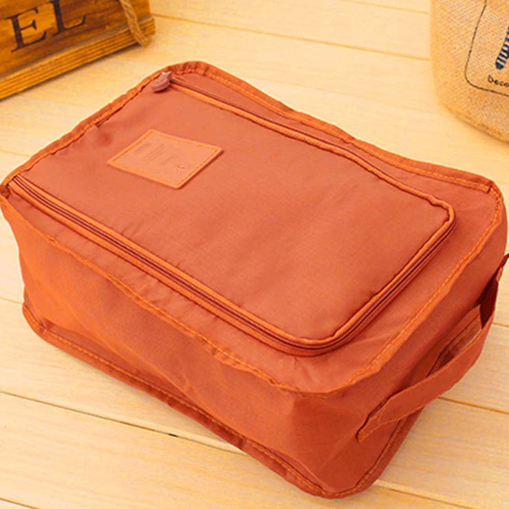 オレンジ | シューズポーチ 持ち運び トラベルグッズ | Miniministore