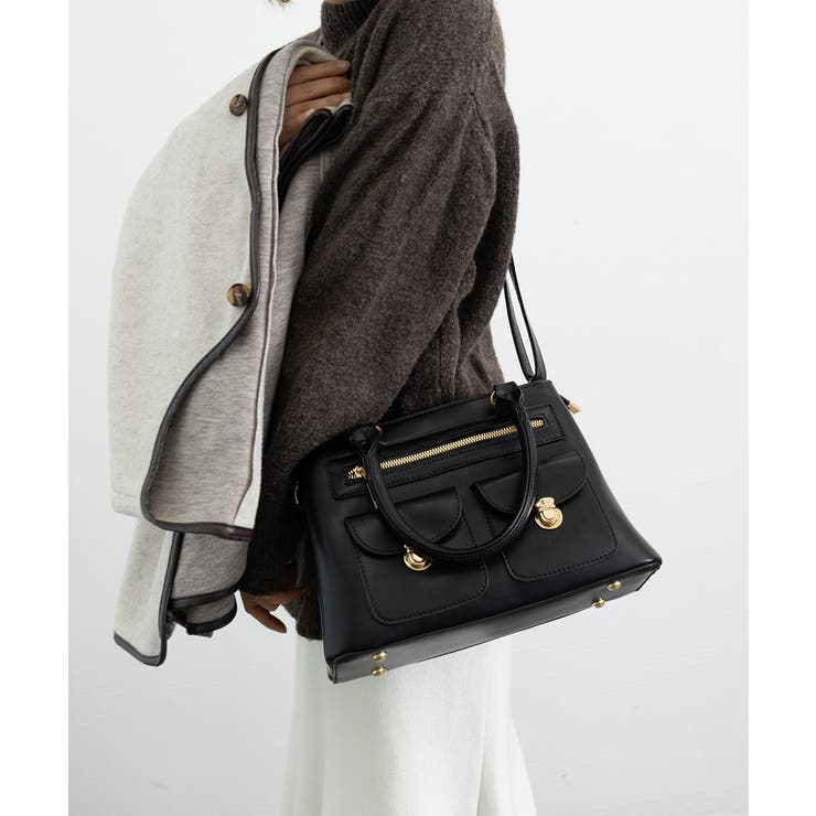 ブラック | トートバッグ 2way ショルダーバッグ | Miniministore