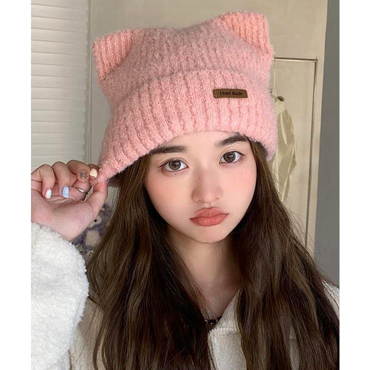 猫耳ビーニー リブニット帽子  レディース[品番：AGCW0006085]｜ANGELCLOSET（エンジェルクローゼット）のレディースファッション通販｜SHOPLIST（ショップリスト）