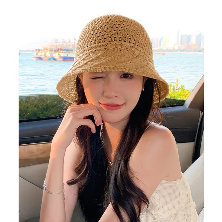 夏 新品タグ付き ♡LAURA ASHLEY 麦わら 帽子 ハット 帽子