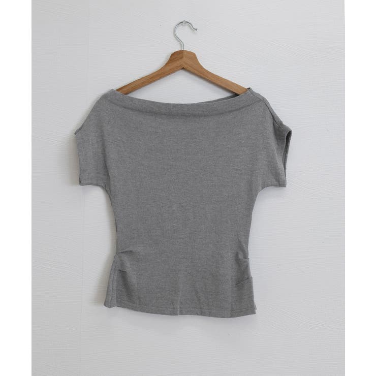 オフショルダーカットソー サイドギャザー | Miniministore | 詳細画像32 