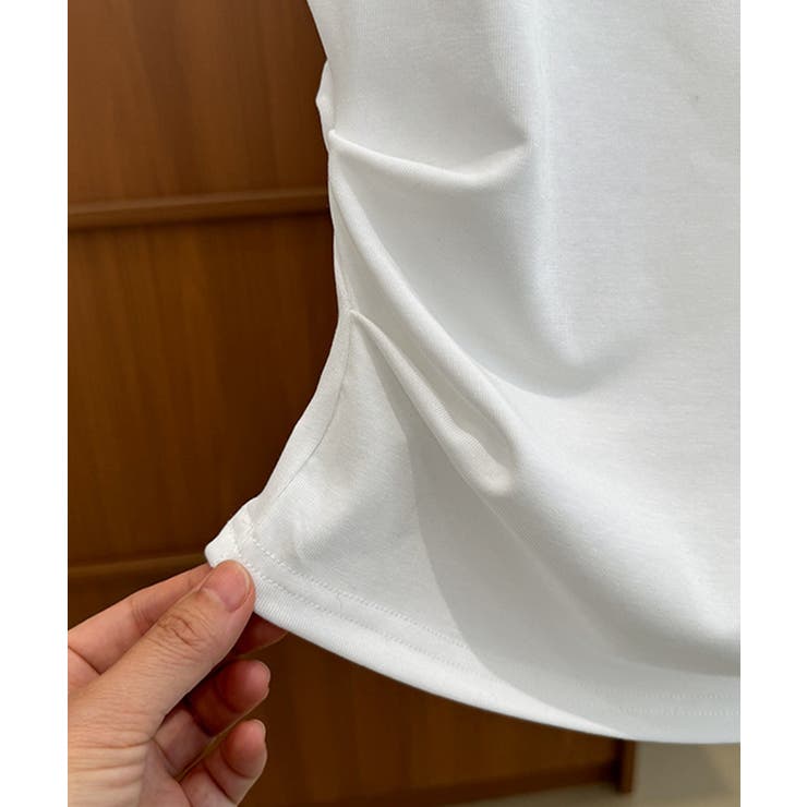 オフショルダーカットソー サイドギャザー | Miniministore | 詳細画像8 