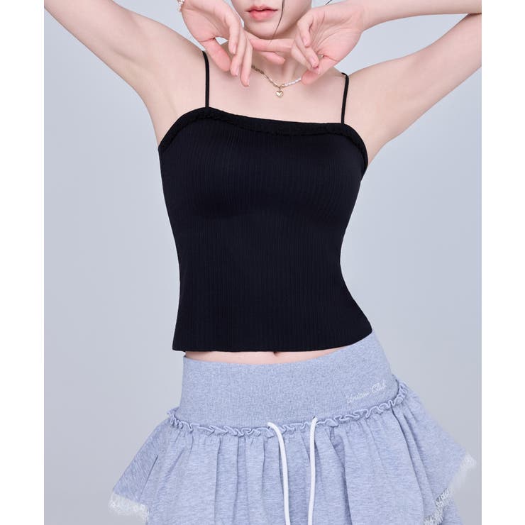 レースフリルブラトップカップ付キャミ春夏 | Miniministore | 詳細画像6 