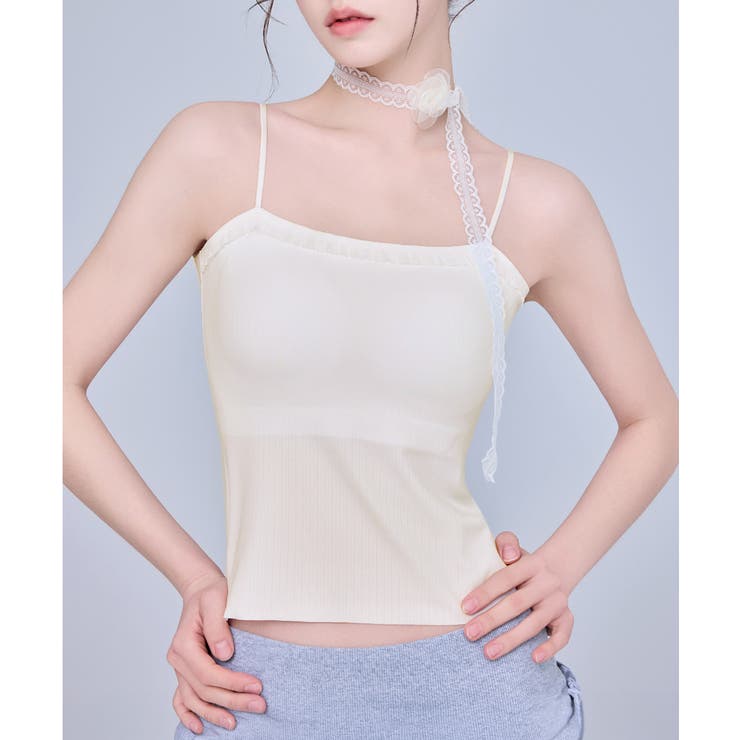 レースフリルブラトップカップ付キャミ春夏 | Miniministore | 詳細画像9 