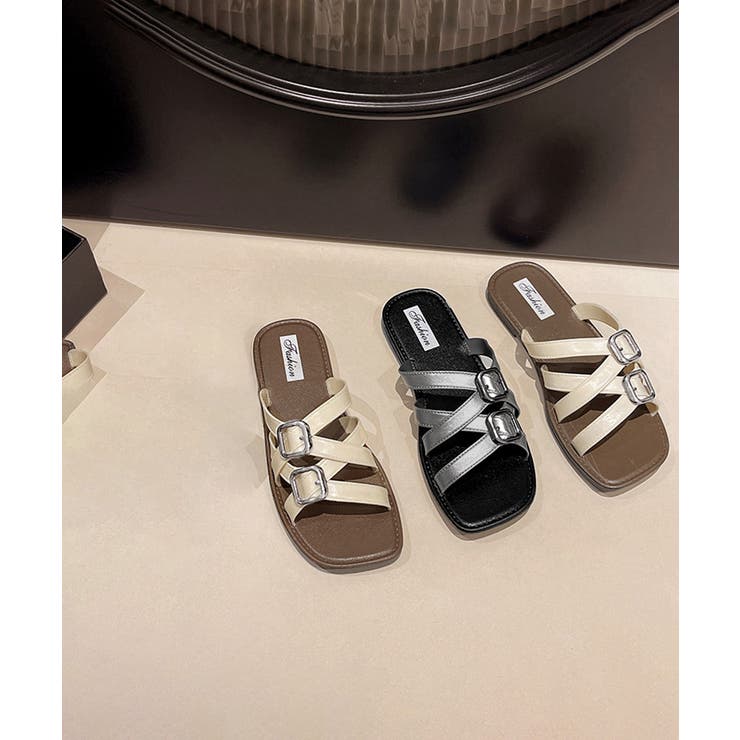ベルトサンダル クロスストラップサンダル | Miniministore | 詳細画像13 