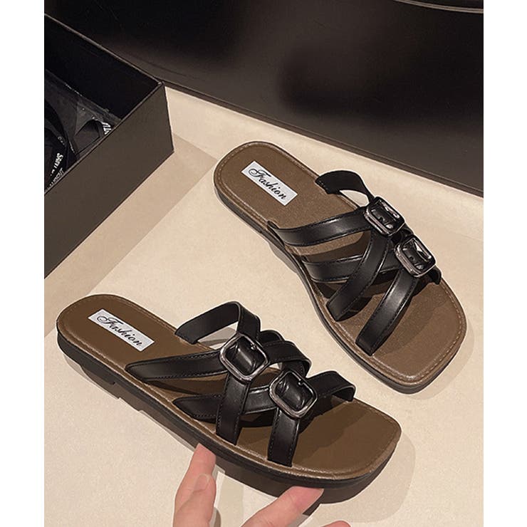 ベルトサンダル クロスストラップサンダル | Miniministore | 詳細画像15 