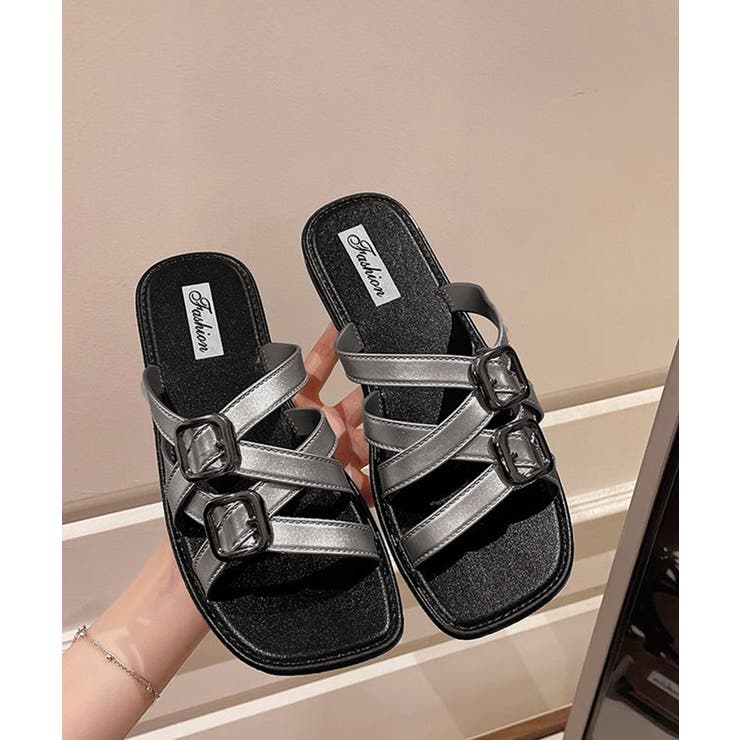 ベルトサンダル クロスストラップサンダル | Miniministore | 詳細画像18 