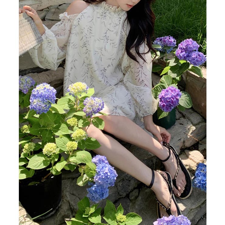 オフショルダー ティアードミニワンピース | Miniministore | 詳細画像18 