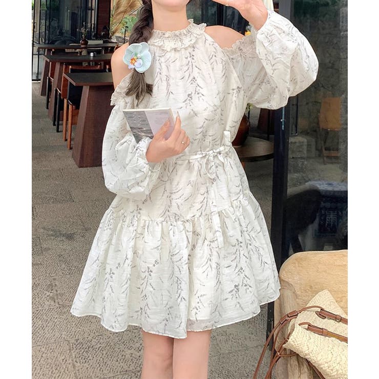 オフショルダー ティアードミニワンピース | Miniministore | 詳細画像9 