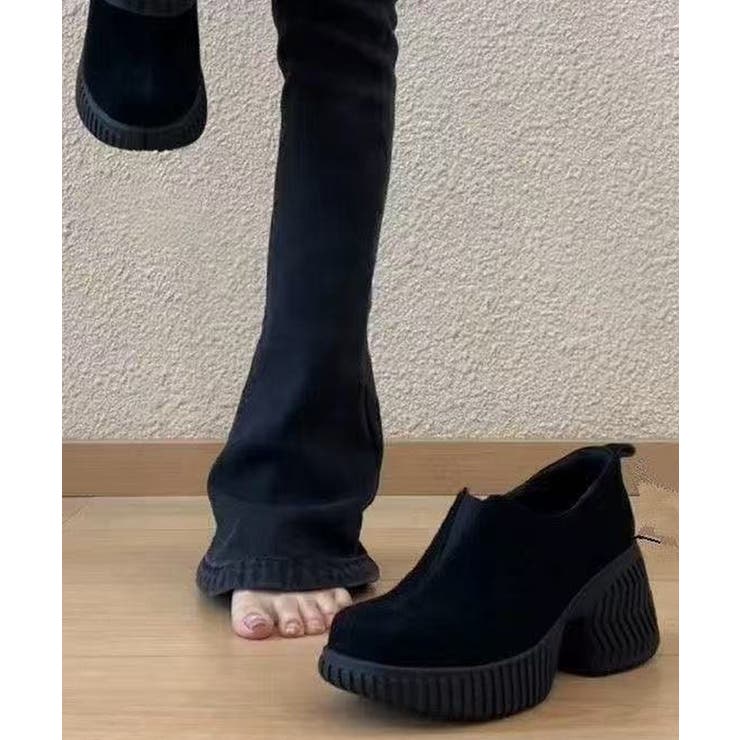 スエード調厚底スリッポンレディース韓国風 | Miniministore | 詳細画像6 