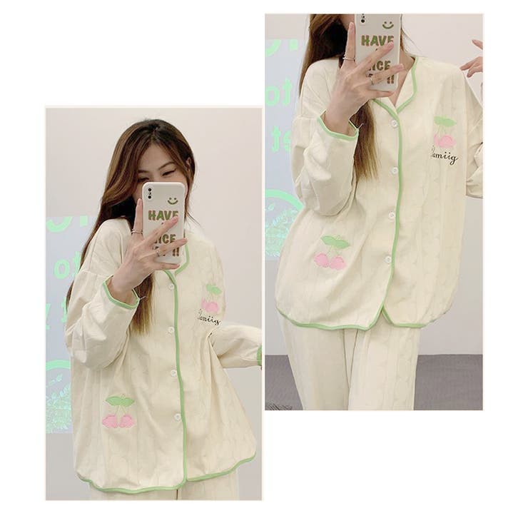 韓国パジャマ レディース 部屋着薄手長袖 | Miniministore | 詳細画像20 