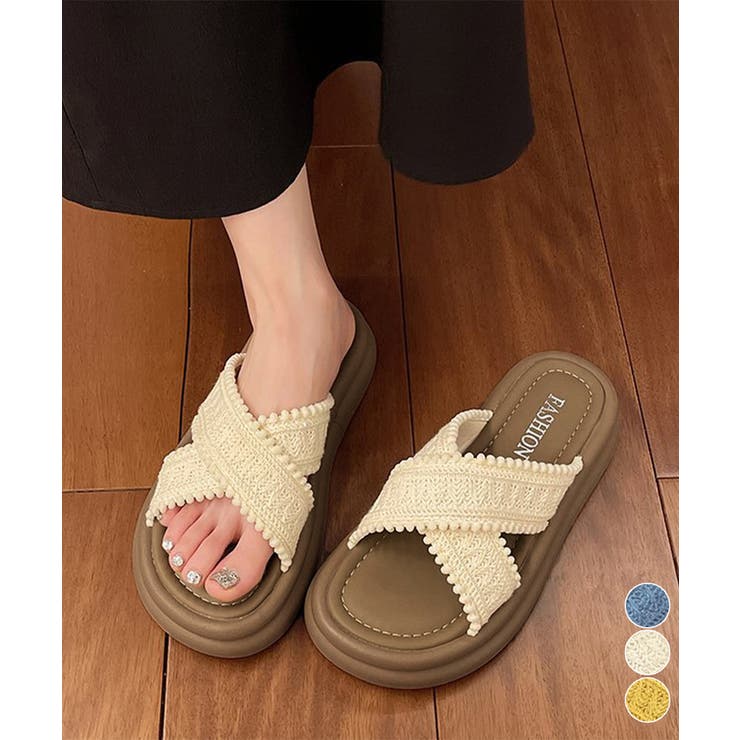厚底サンダル レディース クロスサンダル | Miniministore | 詳細画像1 