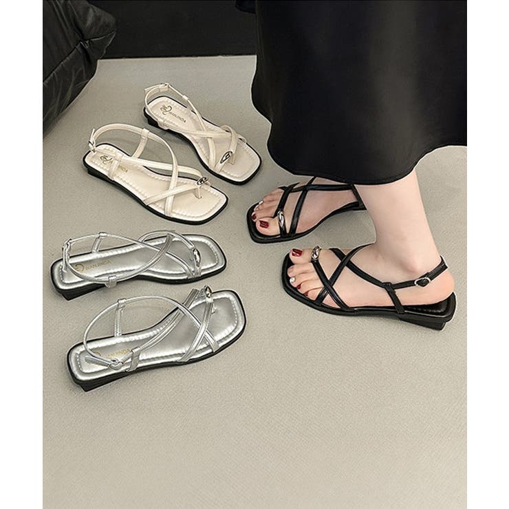 サムリングサンダル クロスストラップ夏靴 | Miniministore | 詳細画像17 