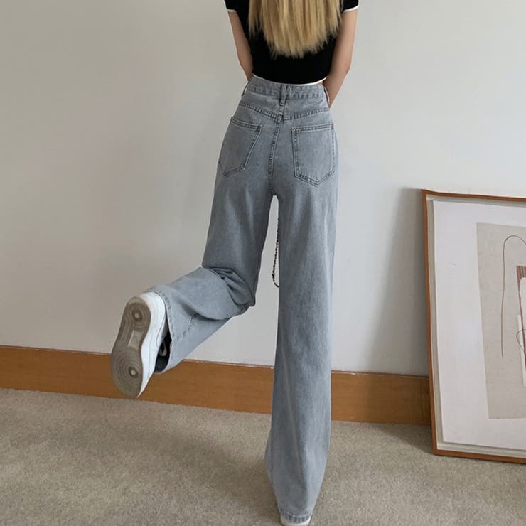 ダメージ デニムパンツ レディース着やせ | Miniministore | 詳細画像10 