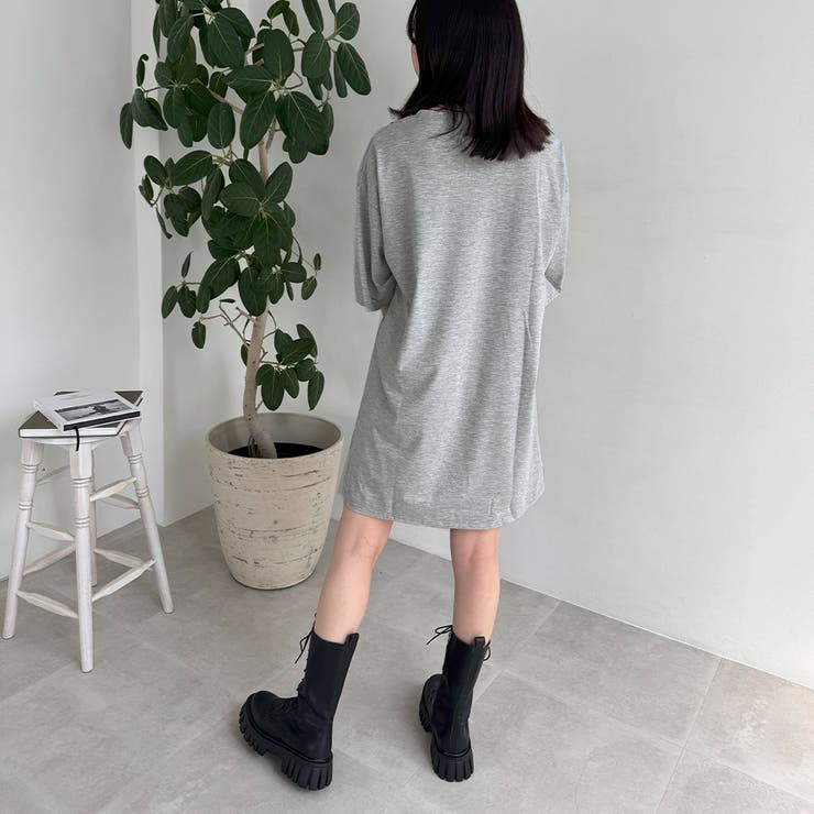チュニックTシャツ サイドスリット[品番：II000007282