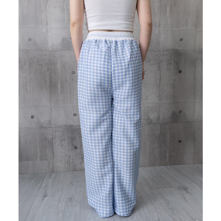 ギンガムチェックワイドパンツハイウエスト | Miniministore | 詳細画像26 