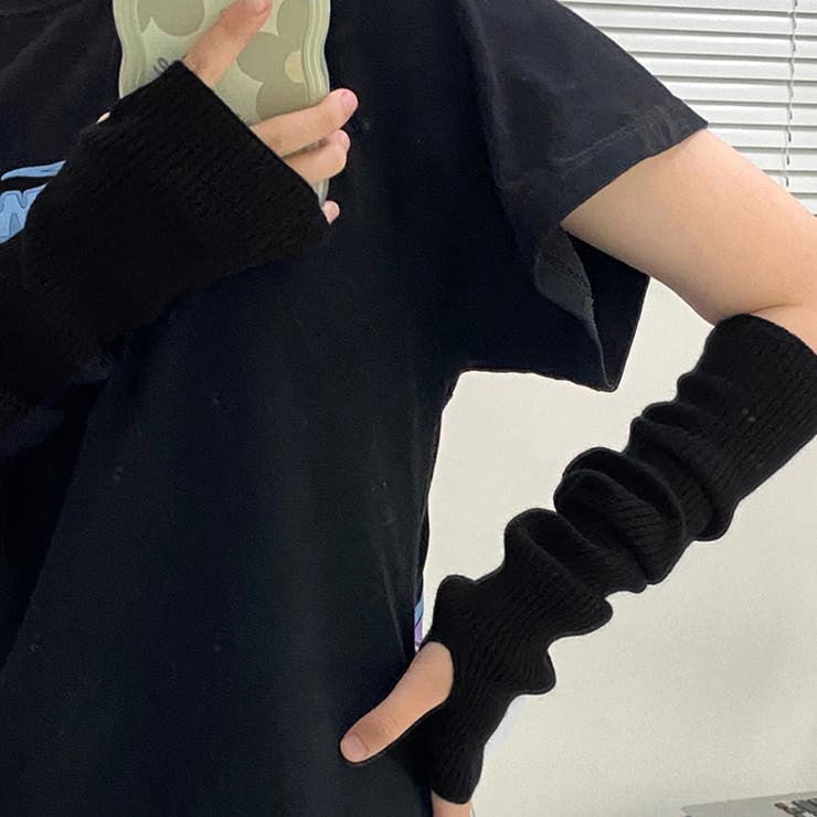 アームウォーマー秋冬 ロングアームカバー | Miniministore | 詳細画像4 