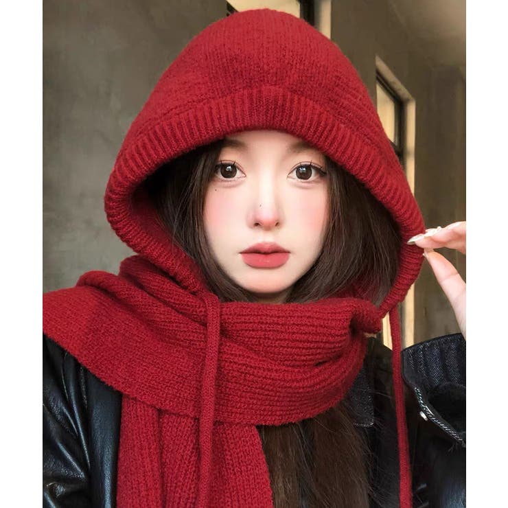 フードマフラーニットバラクラバ韓国風防寒 | Miniministore | 詳細画像17 
