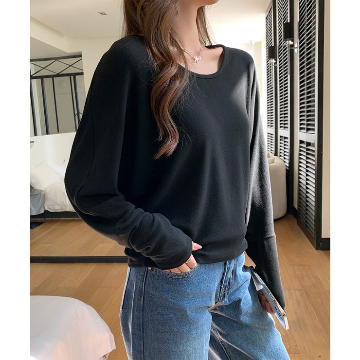 ドルマンスリーブTシャツ 長袖カットソー | Miniministore | 詳細画像9 