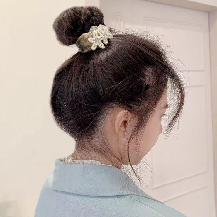 キラキラシュシュ ヘアゴム 大人可愛い[品番：II000009894