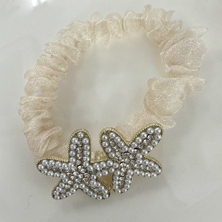 大人可愛い♡⃛水色グラデ薔薇丸ごと1輪♥️ジュエルハート型ビジュー付きヘアゴム♥️ maru maruさま専用 maruさん専用 マーさん専用 Mohikanさま専用