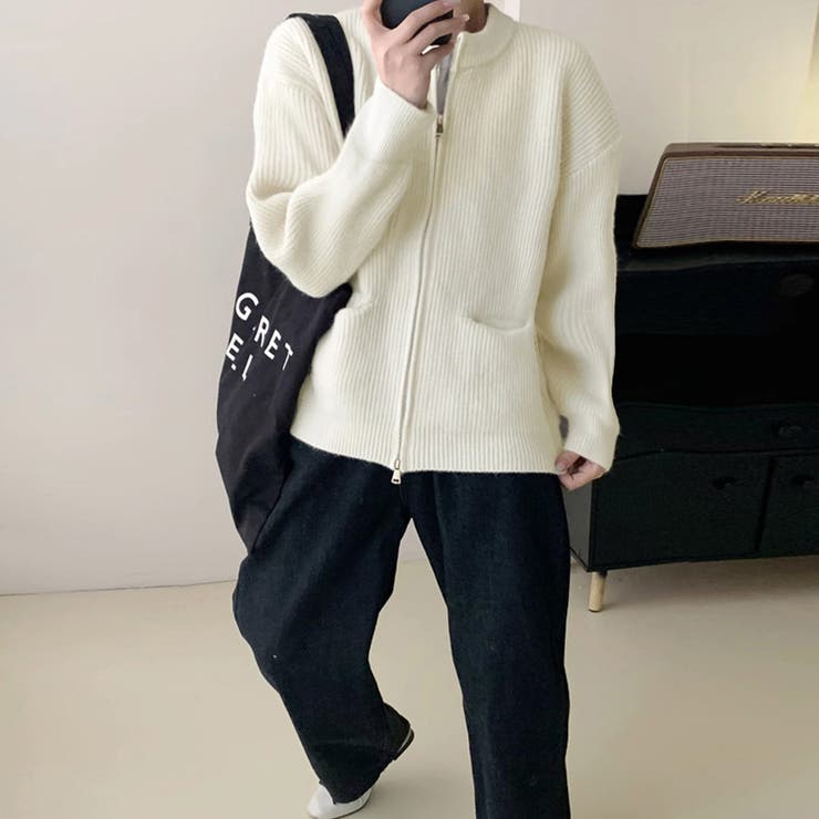 ニットカーディガン ジップアップアウター | Miniministore | 詳細画像7 