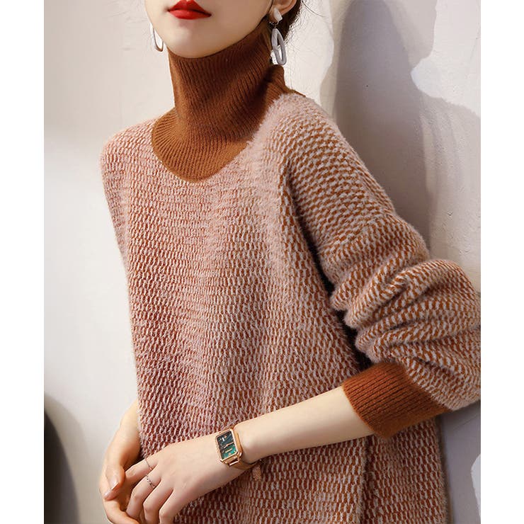 タートルネック ニットトップスレディース | Miniministore | 詳細画像1 