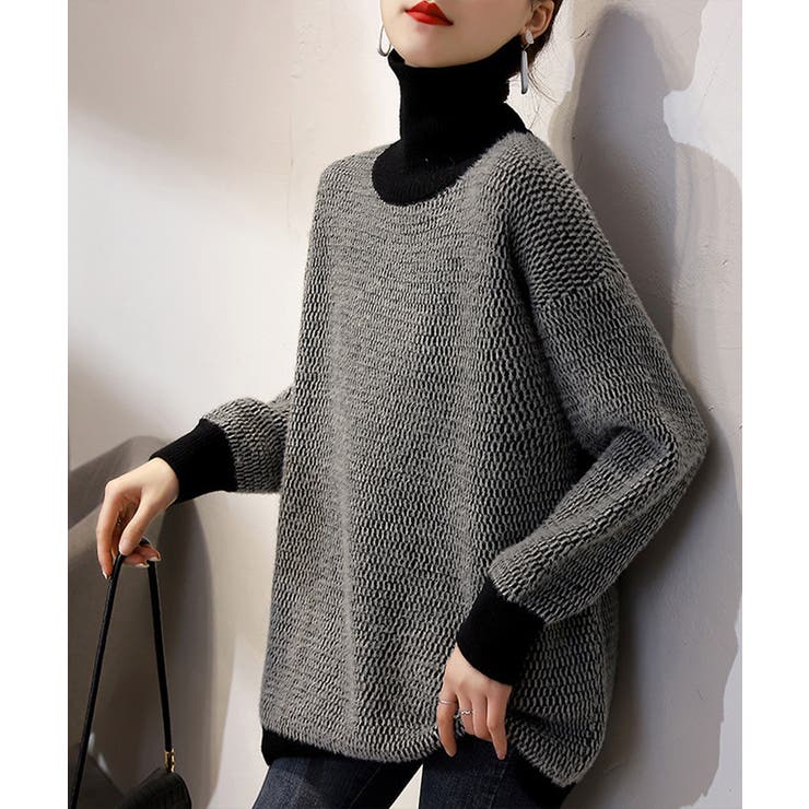 タートルネック ニットトップスレディース | Miniministore | 詳細画像5 