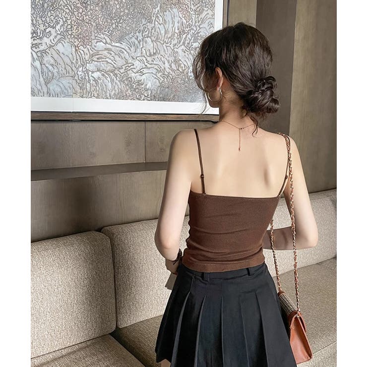 カップ付きキャミソールレーストリムキャミ | Miniministore | 詳細画像8 