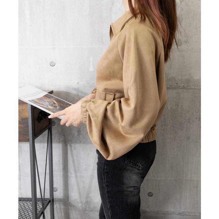 スエード調ジャケット韓国風ライトアウター | Miniministore | 詳細画像25 