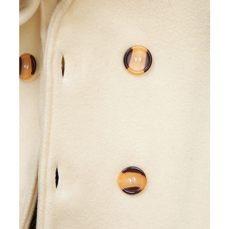 ウールタッチダブルブレストショートコート | Miniministore | 詳細画像17 