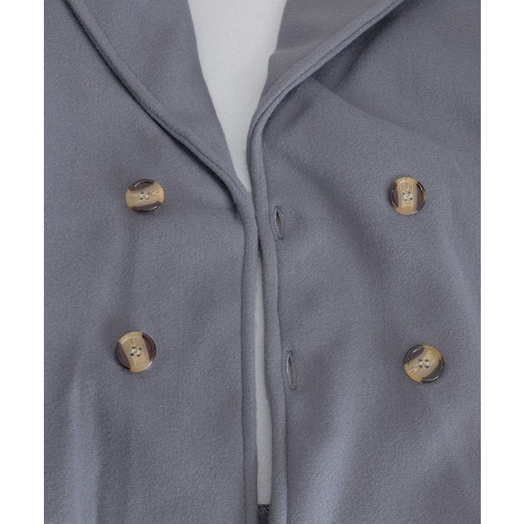 ウールタッチダブルブレストショートコート | Miniministore | 詳細画像29 