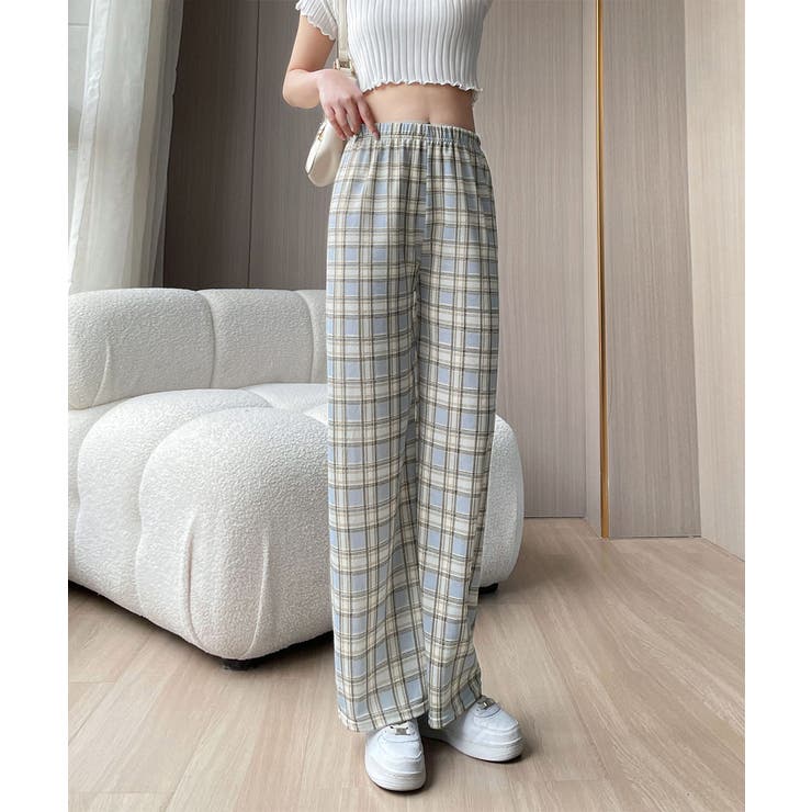 裏起毛チェック柄パンツ 裏ボアパンツ防寒 | Miniministore | 詳細画像13 